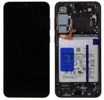 Ekranas tinkantis Samsung S916 S23+ 5G su lietimui jautriu stikliuku ir rėmeliu Phantom Black (used Grade B)