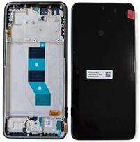 Ekranas tinkantis Xiaomi Poco M7 Pro 5G su lietimui jautriu stikliuku ir rėmeliu Black (service pack)
