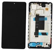 Ekranas tinkantis Xiaomi Redmi Note 12 Pro 5G/Poco X5 Pro 5G su lietimui jautriu stikliuku ir rėmeliu Midnight Black (used Grade