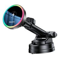 Yesido C315 RGB automob. telefono laikiklis su bevieliu krovimu 15W