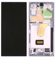 Ekranas tinkantis Samsung S918 S23 Ultra 5G su lietimui jautriu stikliuku ir rėmeliu Lavender (assembled service pack)