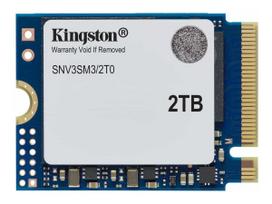 Kingston SSD | NV3 | 2000GB | SSD form factor M.2 2230 | Solid-state drive interface PCIe 4.0 x4 NVMe | Read speed 6000MB/s
