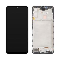 Ekranas tinkantis Samsung A176 A17 5G su lietimui jautriu stikliuku ir rėmeliu Black (service pack)