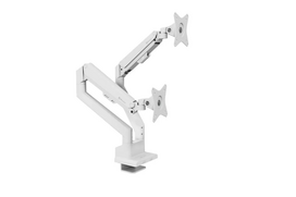 Arozzi Desk Mount | Neo Duo - Gas Spring Monitor Arm AZ-ALZARE-NEO-DUO-WT | Tilt, Swivel, Rotation