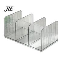 Office Desk Document Stand Clear Acrylic Bookends, Stable Non Slip Desktop Book Organizer, File Holder Holder, for Home Ad School Study Room 1pc white