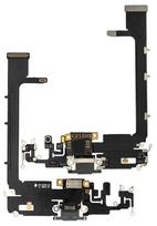 Lanksčioji jungtis skirta iPhone 11 Pro Max įkrovimo kontaktų, su mikrofonu Space Grey originali (used Grade A)
