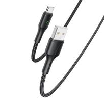 Kabelis Type-C - USB-A 1.2m Yasido CA27 juodas