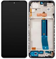 Ekranas tinkantis Xiaomi Redmi Note 11S/Note 12S/Poco M4 Pro 4G su lietimui jautriu stikliuku ir rėmeliu Black OLED (with additi