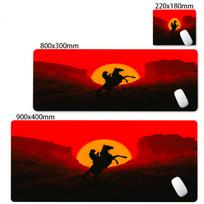 PC Red Dead Redemption 2 Mouse Pad Non-slip Desk Mat Laptop Accessories Rubber Office Keyboard Large Esports Gamer Speed Mats 30cmx60cm(11.8x23.6inch) black