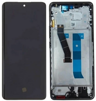 Ekranas tinkantis Xiaomi Redmi Note 15 4G su lietimui jautriu stikliuku ir rėmeliu Black OLED