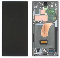 Ekranas tinkantis Samsung S918 S23 Ultra 5G su lietimui jautriu stikliuku ir rėmeliu Phantom Green OLED (1:1 OEM)
