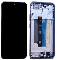 Ekranas tinkantis Xiaomi Redmi Note 15 Pro 5G su lietimui jautriu stikliuku ir rėmeliu Glacier Blue (service pack)
