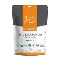 Just Jaivik Organic Gotu Kola Powder, 1/2 Pound - 227g USDA Organic - Centella Asiatica - Ayurvedic Herb for The Brain & Nervous System Also Known