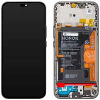 Ekranas tinkantis Huawei Honor 400 Lite su lietimui jautriu stikliuku ir rėmeliu ir baterija Black (service pack)