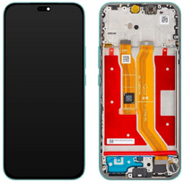 Ekranas tinkantis Huawei Honor 400 Lite su lietimui jautriu stikliuku ir rėmeliu Green (service pack)