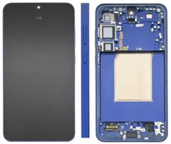 Ekranas tinkantis Samsung S936 S25 Plus su lietimui jautriu stikliuku ir rėmeliu Navy (assembled service pack)