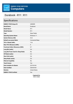 Durabook | Rugged Tablet | R11 4G LTE + GPS, RF Pass Through Antenna | 11.6 " | Black | Sunlight Readable 1000 nits