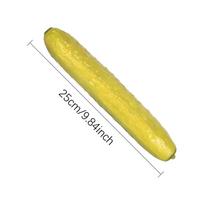 Simulated Pickled Cucumbers Giant Elastic Pickles Squeeze Toy Soft Funny Realistic Slow Rising Adults Pickles Squeeze Fidget Toy yellow