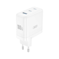Įkroviklis XO CE35 100W 2xUSB-C / USB-A baltas