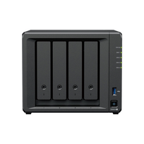 Synology NAS | DS925+ | AMD Ryzen | V1500B | Processor frequency 2.2 GHz | 4GB | DDR4 ECC SODIMM | Black