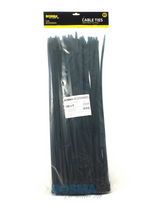 Bosma, kabelio dirželis  9x450mm juodas, 100vnt