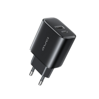 Įkroviklis Awei PD85-EU 22.5W USB-A/USB-C juodas