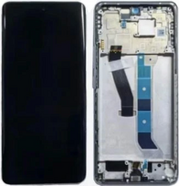 Ekranas tinkantis Xiaomi Redmi Note 15 5G su lietimui jautriu stikliuku ir rėmeliu Glacier Blue (service pack)