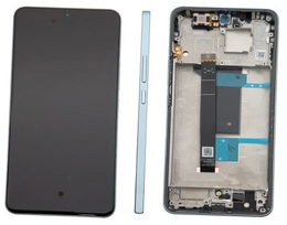 Ekranas tinkantis Xiaomi Redmi Note 15 Pro 4G su lietimui jautriu stikliuku ir rėmeliu Glacier Blue (service pack)