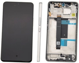 Ekranas tinkantis Xiaomi Redmi Note 15 Pro 4G su lietimui jautriu stikliuku ir rėmeliu Titanium (service pack)
