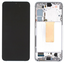 Ekranas tinkantis Samsung S916 S23+ 5G su lietimui jautriu stikliuku ir rėmeliu Lime (service pack)