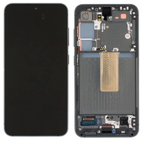 Ekranas tinkantis Samsung S911 S23 5G su lietimui jautriu stikliuku ir rėmeliu Graphite (service pack)