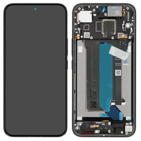 Ekranas tinkantis Xiaomi Poco X8 Pro Max 5G su lietimui jautriu stikliuku ir rėmeliu Black (service pack)