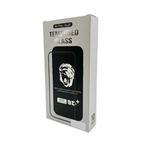 LCD apsauginis stikliukas 9D Gorilla Apple iPhone 13/13 Pro/14/16e/17e juodas (10 vnt. rinkinys)