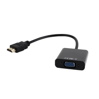 HDMI į VGA adapteris, Cablexpert, A-HDMI-VGA-03, 1920x1080 60 Hz, 15cm