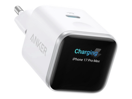 Anker Nano Charger 45W, Smart Display, White