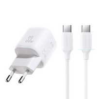 Įkroviklis Joyroom JR-TG7 33W USB-C / USB-A + USB-C to USB-C 1.0m cable baltas