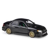 WELLY 1/24 Lmpreza Performance APR Subaru Alloy Miniature Scale Car Model Diecast Metal Collection Childrens Toy Vehicles Gifts juoda