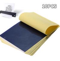 10/100PCS A4 Tattoo Transfer Paper Tattoo Supplies Carbon Thermal Transfer Paper Tattoo Stencil Copy Tracing Paper Accessory beige