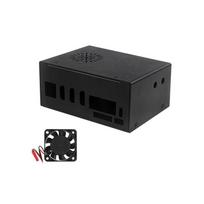 Orange Pi 5 Plus Metal Case with Fan, Heat Sink, and External WiFi Antenna Model 1