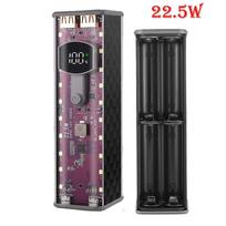 Power Bank Case Solder-free Case Dual Type-C Output black