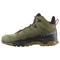SALOMON X Ultra 4 MID GTX Comfortable Abrasion Resistant Breathable Mid top Outdoor Shoes Men's Moss Green L41739900 44⅔ gray
