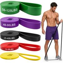 Resistance Bands for Working Out, 5 Levels Pull Up Assistance Bands Set for Workout, Exercise, Home Gym & Strength Training įvairiaspalvis