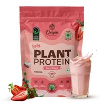 Origin Nutrition 100% Natural Plant Based Protein Powder, 816 gm, Ranked Best Vegan Protein, European Pea Protein Isolate & Pumpkin Seed, Strawbe