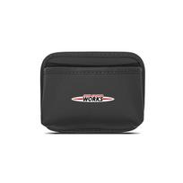 Mini M10 PU odos automobilio daiktų organizatoriaus krepšys kišenė MINI Cooper JCW Countryman Clubman Cabrio Paceman Coupe automobiliui Padangos vožtuvo dangtelis black