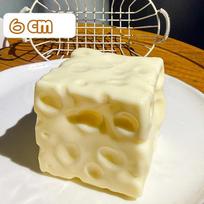 Jumbo Cheese Cube Stress Ball ASMR Sensory Anti-Stress Big Cheese Shapeable Squeeze Ball Non-Bounce Fidget Toy Festival Gift geltona