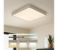 Brilagi-LED su dimeriu lubinis šviestuvas POOL SQUARE LED/48W/230V 3000-6000K 50x50 cm smėlinis+su nuotoliniu pultu