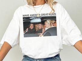 Padarykime Ameriką vėl didžią Britney Spears Paris Hilton Lindsay Lohan Marškinėliai 110 gray