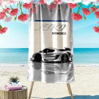 Koenigsegg Jesko: Ultimate Supercar Design beach towel Portable for travel Outdoor camping seaside swim quick-drying swim towel Comfort printing 70cmx140cm(27x55inch)
