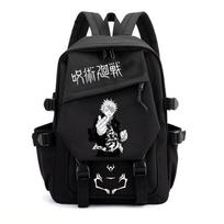 Jujutsu Kaisen Anime Mokyklinė Kuprinė Paaugliams - Patvarus Nailoninis Dvigubo Dirželio Krepšys Su Ergonomiška Nugaros Panelė Unisex Universitetui Kelionėms Black 1 black