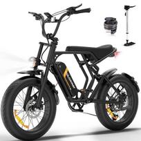 COLORWAY Elektrinis dviratis BK29T, Visureigis E-BIKE 20  su 4.0 Fat padanga, 250W varikliu ir 48V 15Ah baterija, Shimano 7 pavaros